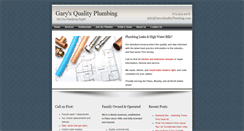 Desktop Screenshot of garysqualityplumbing.com